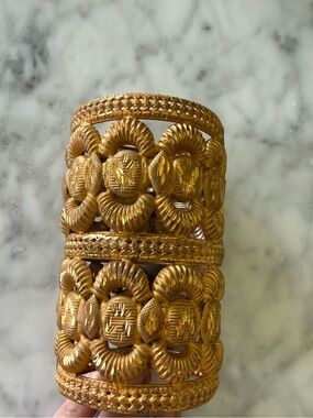 Gold Ornate Bangle